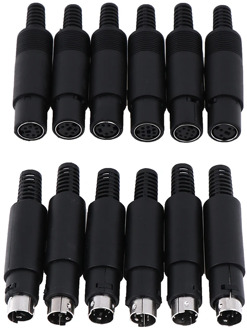 1PC Mini DIN Plug Socket Connector 3/4/5/6/7/8 PIN Chassis Cable Mount Male Female 3-8Pin