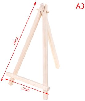 1Pc Mini Hout Kunstenaar Statief Schildersezel Voor Foto Schilderij Postkaart Display Houder Frame Leuke Bureau Decor Tekening Speelgoed A3