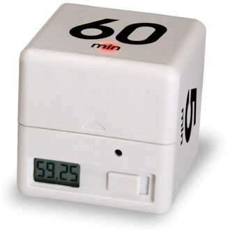 1Pc Mini Klok Timer Alarm Kubus Digitale 5, 15, 30, 60 Minuten Time Management Witte Keuken Timers