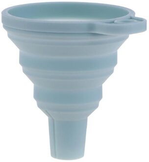 1pc Mini Opvouwbare Trechter Kleurrijke Silicone Inklapbare Stijl Trechter Opvouwbare Draagbare Trechters Keuken Accessoires Gadgets nordic groen