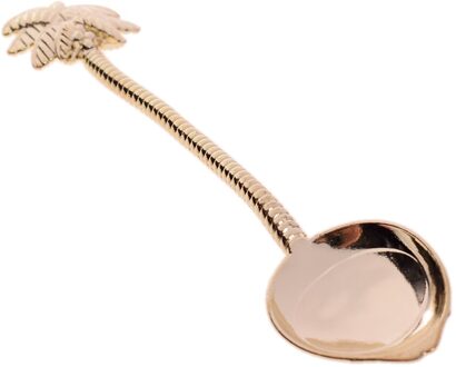 1Pc Mini Rvs Rose Handvat Koffie Lepel Roeren Lepel Theelepel Theelepel Dessertlepel Lange Handvat Servies Goud goud B