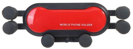 1Pc Mobiele Telefoon Houder Voor Auto Mount Air Vent Clip Gps Houder Stand Auto Bracket Rood