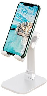 1Pc Mobiele Telefoon Houder Voor Huawei Iphone Opvouwbare Aluminium Legering Voor Macbook Laptop Stand Bracket Houder Holdering Draagbare wit
