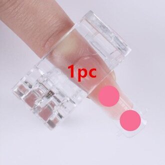1Pc Mode Nagel Vorm Nail Tips Clip Transparant Vinger Poly Quick Building Gel Uitbreiding Nails Art manicure Tool