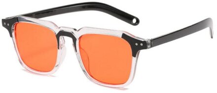 1Pc Modieuze Zonnebril Dikke Frame Outdoor Toerisme Strand Zonnebril Grote Klassieke Zonnebril Vierkante Zonnebril 06