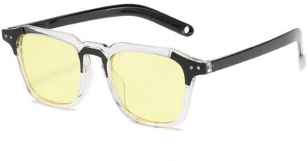 1Pc Modieuze Zonnebril Dikke Frame Outdoor Toerisme Strand Zonnebril Grote Klassieke Zonnebril Vierkante Zonnebril 08