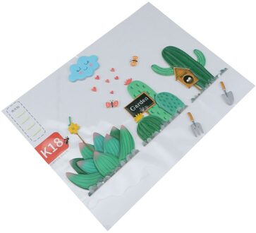 1Pc Mooie Creatieve 3D Schakelaar Sticker Voor Schakelaar Decoratie Thuis) Succulent plants