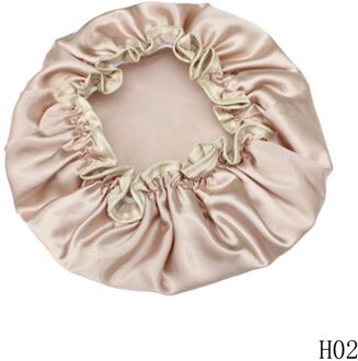 1Pc Mooie Dikke Vrouwen Douche Satijnen Hoeden Kleurrijke Bad Douche Caps Haar Cover Dubbele Waterdichte Badmuts goud