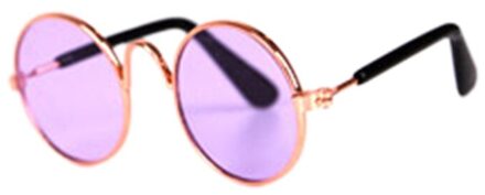 1Pc Mooie Pet Kat Glazen Hond Bril Huisdier Producten Voor Kleine Hond Kat Eye-Wear Hond Zonnebril Foto 'S huisdier Accessoires #15 paars