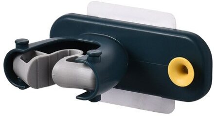 1Pc Mop Bezem Houder Wandmontage Mop Houder Huishouden Lijm Opslag Bezem Hanger Mop Haak Rekken Keuken Badkamer Organizer blauw