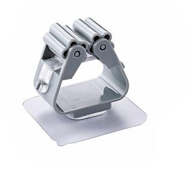 1PC Mop Clip Wandmontage Mop Houder Opslag Bezem Hanger Clip Naadloze Mop Haak Keuken Opslag Bezem Hanger Haak rekken Grijs