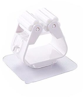 1PC Mop Clip Wandmontage Mop Houder Opslag Bezem Hanger Clip Naadloze Mop Haak Keuken Opslag Bezem Hanger Haak rekken wit