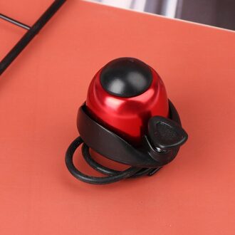 1Pc Mountainbike Roterende Verstelbare Bell Fietsstuur Metalen Ring Fietsbel Hoorn Geluid Alarm Fiets Accessoire rood