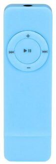 1Pc MP3 Speler Draagbare Usb In-Line Sport MP3 Speler Lossless Geluid Muziekspeler Ondersteuning Micro Tf Card digitale Muziekspeler blauw