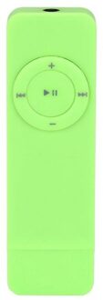 1Pc MP3 Speler Draagbare Usb In-Line Sport MP3 Speler Lossless Geluid Muziekspeler Ondersteuning Micro Tf Card digitale Muziekspeler groen
