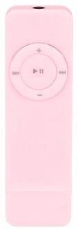 1Pc MP3 Speler Draagbare Usb In-Line Sport MP3 Speler Lossless Geluid Muziekspeler Ondersteuning Micro Tf Card digitale Muziekspeler roze