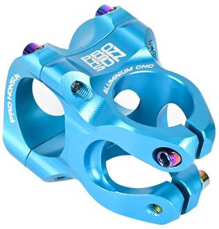1Pc Mtb 35Mm Potencia Mtb Bicicleta Stem Cnc 31.8Mm Stuur Fiets Honsun Ultralight 28.6Mm Stuurbuis Mountain fiets Mtb Onderdelen Blauw