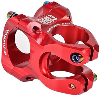 1Pc Mtb 35Mm Potencia Mtb Bicicleta Stem Cnc 31.8Mm Stuur Fiets Honsun Ultralight 28.6Mm Stuurbuis Mountain fiets Mtb Onderdelen Rood