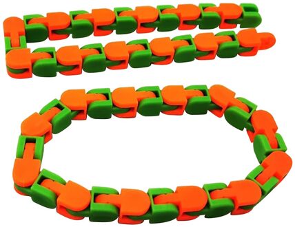 1Pc Multicolor Wacky Tracks Snap En Klik Fidget Speelgoed Kids Autisme Snake Puzzels Classic Sensory Speelgoed Puzzel Zintuiglijke Fidget speelgoed