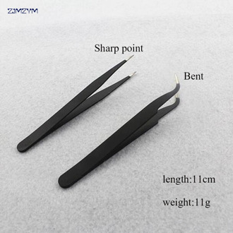 1PC Multifunction anti-static Straight or Elbow tweezers Stainless Steel Tweezers for Watch Repairing Tools and Dental Tool