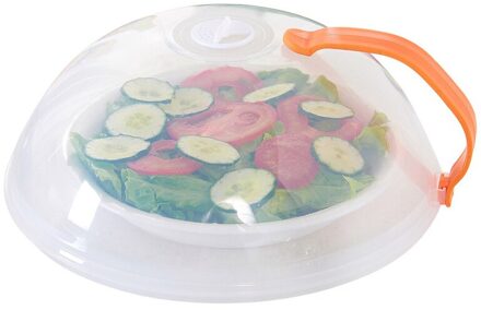1Pc Multifunctionele Keuken Magnetron Stofdicht Groente Cover Ronde Plastic Taart Eten Cover Lade Cover Keuken Accessoires