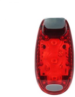 1Pc Multifunctionele Outdoor Mini Waarschuwingslampje Fiets Achterlicht Rugzak Licht Helm Licht Running Waarschuwingslampje rood