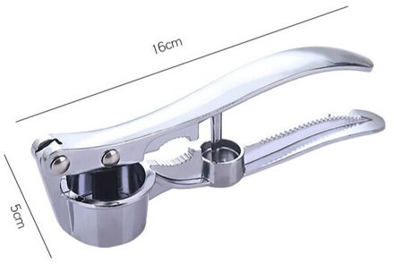 1Pc Multifunctionele Rvs Knoflookpers Crusher Keuken Koken Gember Squeezer Stamper Handheld Mincer Gereedschap stijl 3