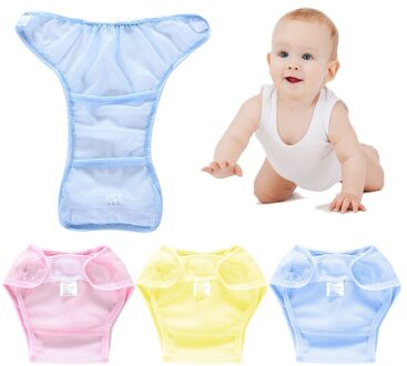 1Pc Multifunctionele Unisex Herbruikbare Luier En Ademend Baby Luier Nappy Netto Grid Luier Broek Comfortabele Covers Lek-Proof M 42cm x 50cm