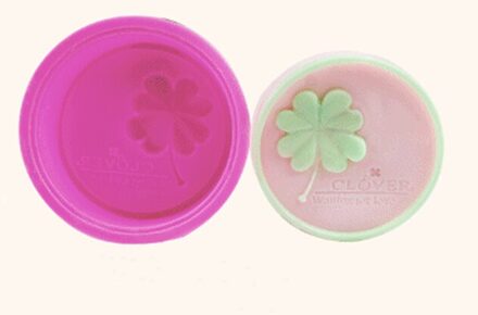 1Pc Multifunctionele Zeep Mallen Voor Zeep Maken Siliconen Zeep Mal Cirkel Cupcake Bakken Pan Mallen Maken Levert Clover