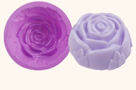 1Pc Multifunctionele Zeep Mallen Voor Zeep Maken Siliconen Zeep Mal Cirkel Cupcake Bakken Pan Mallen Maken Levert roos