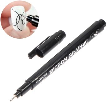 1Pc Nail Art Graffiti Pen Waterdichte Schilderij Tekening Borstel Diy Nail Art Gereedschap