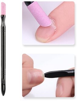 1Pc Nail Cuticle Pusher Schraper Remover Rvs Nail Art Dode Huid Verwijderen Pedicure Accessoires Manicure Tool 1stk