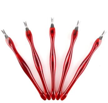 1Pc Nail Cuticle Spoon Pusher Schraper Remover Rvs Nail Art Dode Huid Verwijderen Pedicure Accessoires Manicure Tool 5stk