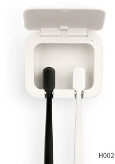 1Pc Nail-Gratis Installatie Thuis Tandenborstel Desinfectie UVC-LED Diepe Uv Remmen Elimineren Smart Tandenborstel Sterilisator Couple wear