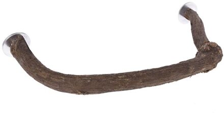 1PC Natuurlijke Houten Vogel Baars U Vorm Stand Papegaai Voet Slijpen Vogelkooi Accessoires S/L