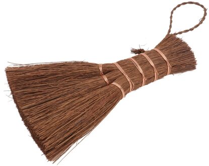 1Pc Natuurlijke Kleine Palm Bezem Huishoudelijke Reiniging Tool Mooie Mini Bezem Tool bruin