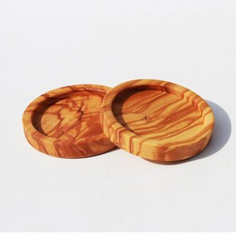 1Pc Natuurlijke Olijf Houten Beker Mat Koffie Mok Bekerhouder Tafel Mat Kleine Houten Onderzetters Voor Drankjes Wijn glas Coaster circulaire