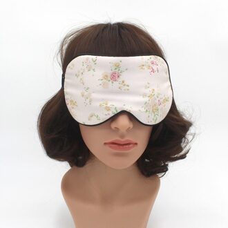1Pc Natuurlijke Zijde Slaapmasker Slapen Oogmasker Eyeshade Cover Shade Eye Patch Vrouwen Zachte Draagbare Blinddoek Reizen Dutje ooglap