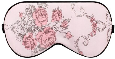 1Pc Natuurlijke Zijde Slaapmasker Slapen Oogmasker Eyeshade Cover Shade Eye Patch Vrouwen Zachte Draagbare Blinddoek Reizen Dutje ooglap