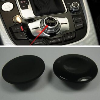 1PC Navigatie Knop Knop Knop Bevestiging Knop Cover Modificatie Voor A4L A5 Q5 A6L Q7 A8 MMI zwart
