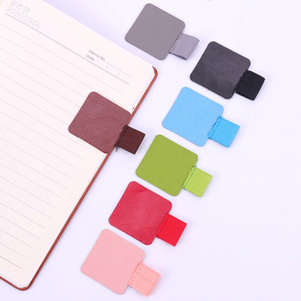 1PC New Self-Adhesive Leather Pen Clip Pencil Elastic Loop For Notebooks Journals Clipboards Pen Cover Office Stationery
