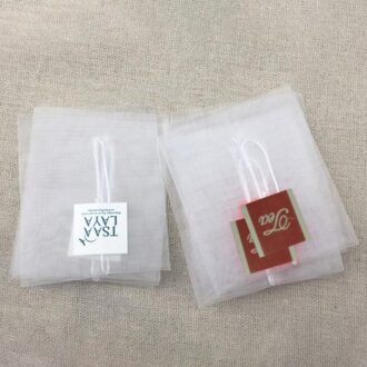 1Pc Non-woven Papier Lege Trekkoord Theezakjes Heat Seal Filter Herb Losse Thee Bag Pouch