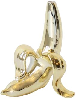 1Pc Nordic Banaan Vaas Bloemenvaas Restaurant Tafelblad Decoratie Ornamenten gouden