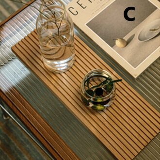 1Pc Nordic Groef Hout Dessert Snijden Brood Lade Keuken Anti-Slip Snijplank Organizer