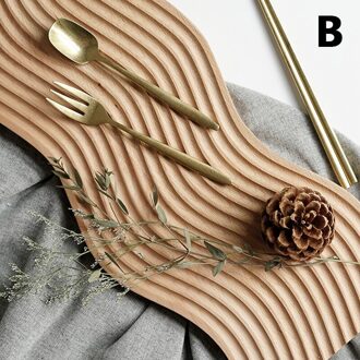 1Pc Nordic Groef Hout Dessert Snijden Brood Lade Keuken Anti-Slip Snijplank Organizer