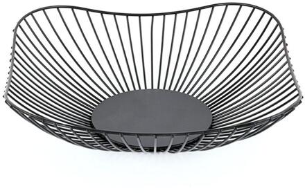 1Pc Nordic Stijl Water Fruitmand Eenvoudige Levert Snack Woonkamer Opslag Iron Fruit Fruit Bassin Huishoudelijke Pla x1N0 zwart