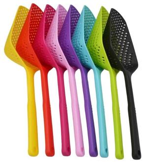 1Pc Nylon Anti-slip Zeef Scoop Vergiet Soep Filter Keuken Accessoires Koken Gereedschap Kleur Willekeurige