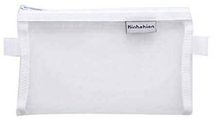 1Pc Nylon Mesh Potlood Gevallen Eenvoudige Stijl Pencilcase School Pen Geval Levert Kawaii Etui Voor Kantoor Doos Potloden pouch WT-L