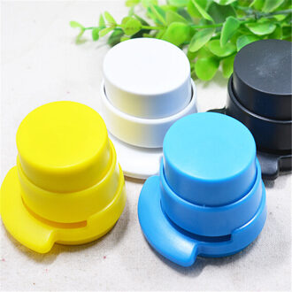 1Pc Office Staple Gratis Stapleless Nietmachine Mini Leuke Boek Stapleless Nietmachine Papier Binding Binder Paperclip