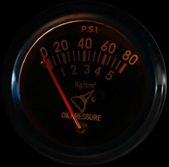 1Pc Olie Druk Manometer Vervanging 2 Inch 52Mm Universal Meter 0 ~ 80 Psi